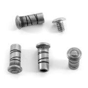 .187 (3/16) Press Fit Button Head Pivot (.250 UFO Head) - w/Lube Groove