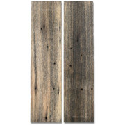 Poplar Wood - Handle Scale Set - (Dyed/Stabilized) - (Black) - (6.0 x 1.50 x 0.250)