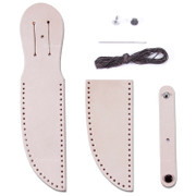 Leather Knife Sheath Making Kit - (fits up to 5.0 inch blades) - (Natural)