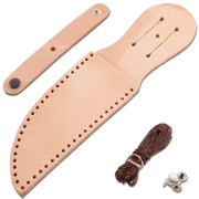 Leather Knife Sheath Making Kit - (fits up to 5.0 inch blades) - (Natural)