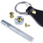 Double Cap Rivet Hand Setter Tool - (Includes Base and Ram)