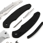 *Assisted Opening Folding Knife Kit - Tanto Blade - Full Parts Kit w/G10 Handles