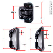 Mod-Lok™ Kit - Interchangeable Mounting System (IWB and OWB Mods) - (Black) - (w/Mounting Hardware)