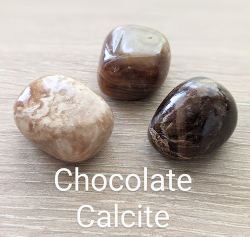 Chocolate Calcite - tumbled