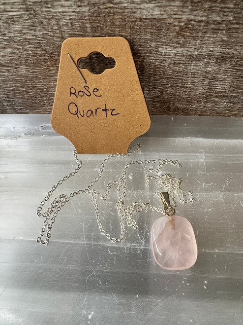 Rose Quartz - necklace chunk