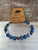 Blue Aventurine - bracelet with evil eye