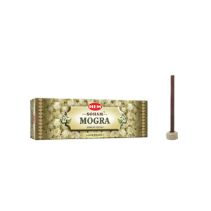 Soham Mogra Bamboo Free Incense Stick 25g [12 Pack]