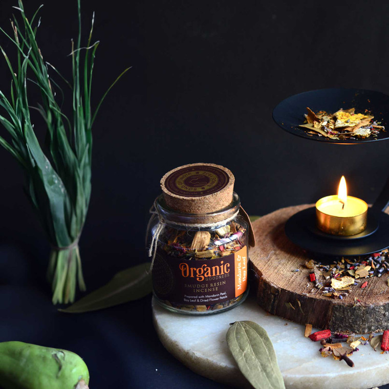 Mandarin & Bay Leaf Smudge Resin Jar [2 Pack]