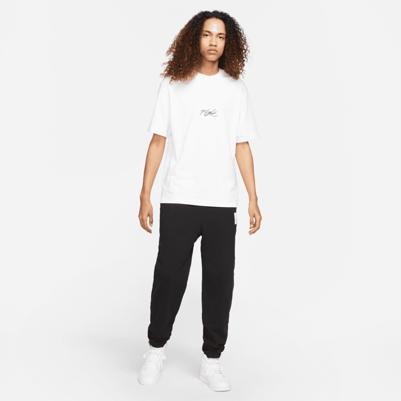 JORDAN STATEMENT FLEECE PANT - BLACK - Vancity Original®