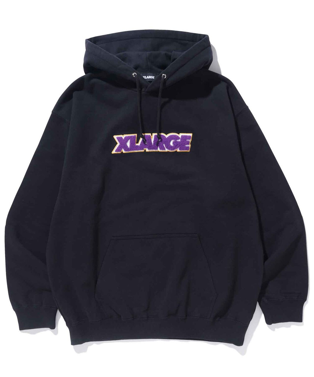 XLARGE TWO-TONE STANDARD LOGO PULLOVER HOODY - BLACK - Vancity