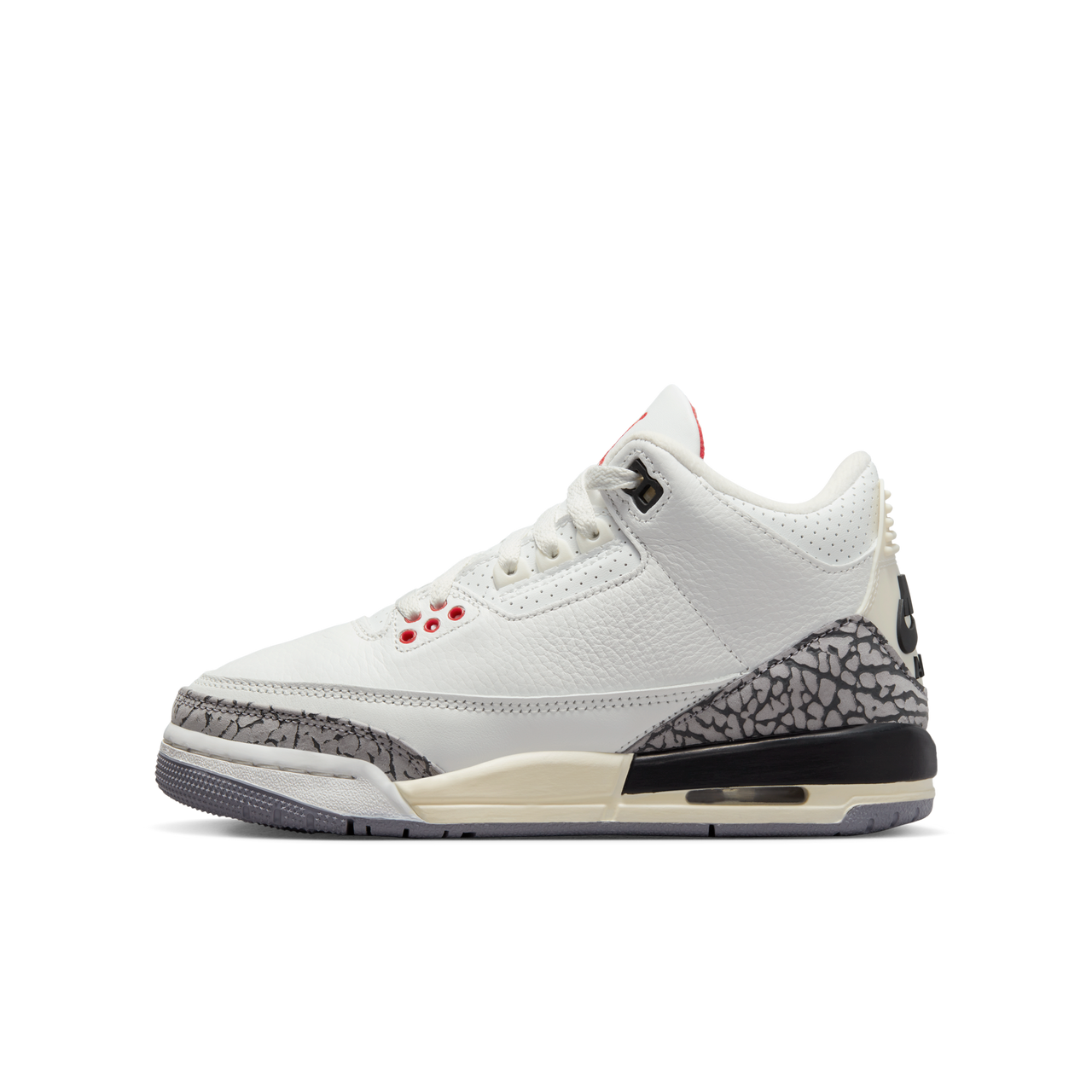 all white jordan 3's