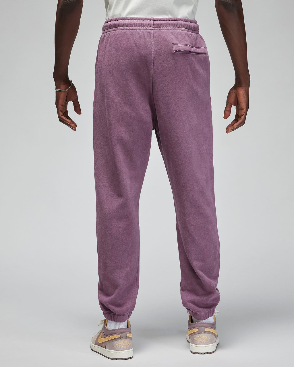 JORDAN ESSENTIAL STATEMENT WASH FLEECE PANT - SKY J MAUVE