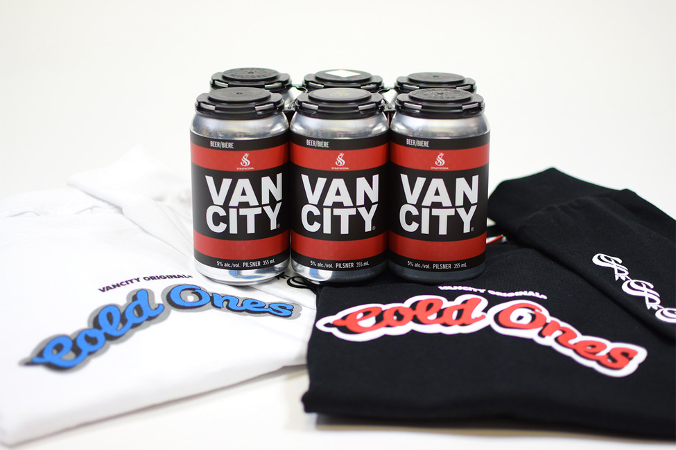 STRATHCONA BEER CO. x VANCITY ORIGINAL® UNDMC PILSNER & COLD ONES L/S TEE