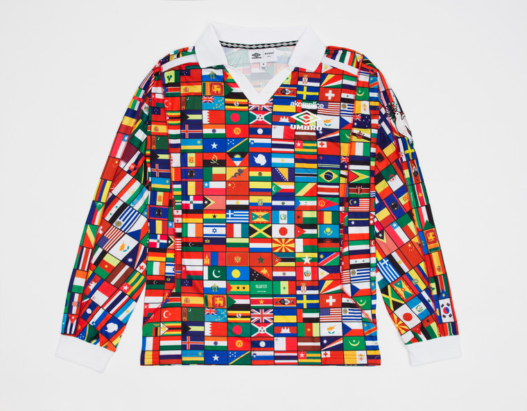 AKOMPLICE + UMBRO WORLD PEACE JERSEY - MULTI