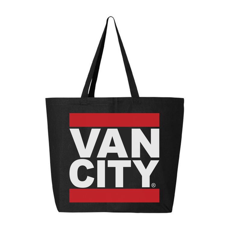 VANCITY ORIGINAL CLASSIC UNDMC HEAVY CANVAS TOTE BAG - BLACK