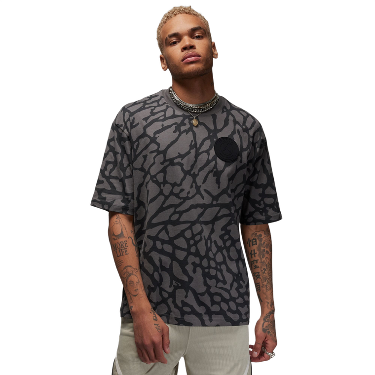 JORDAN PSG STATEMENT SHORTSLEEVE GRAPHIC TEE - IRON GREY