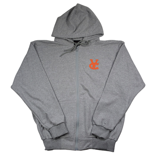 OG VC UnDMC Zip Up Hoodie - Grey/Orange | Vancity Original®