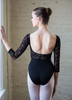 3/4 SLEEVE LACE INSERTS LEOTARD