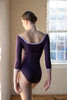 EGGPLANT HALF ZIPPER LEO