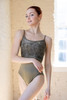 FLOCKING EMBOSSING MESH OVER CAMI/SAGE