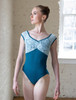 TEAL LACE OVERLAY CAP LEO
