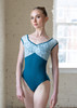 TEAL LACE OVERLAY CAP LEO