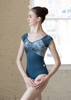 TEAL POSITIONED LACE SLEEVES LEO
