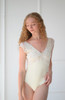 CREAM LACE OVERLAY CAP LEO
