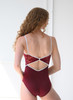 BURGUNDY LACE BACK CAMI