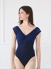 NAVY LACE OVERLAY LEO