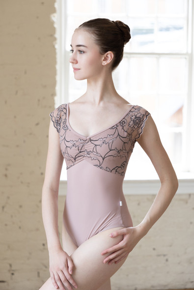 FLORAL LACE OVERLAY CAP LEO