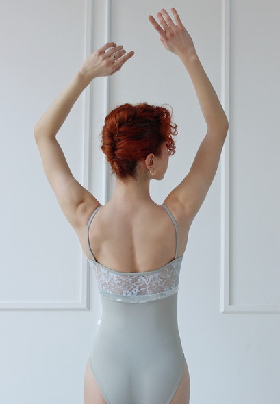 SILVER LACE OVELAY CAMI