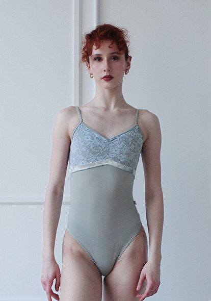 SILVER LACE OVELAY CAMI