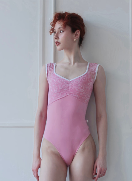 HOTPINK LACE OVELAY LEO