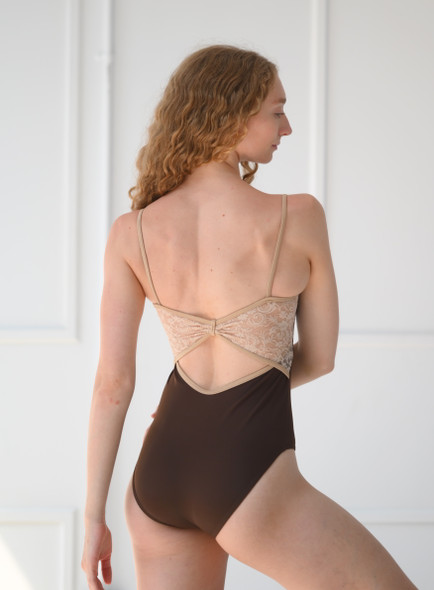 NUDE LACE INSERT BACK CAMI
