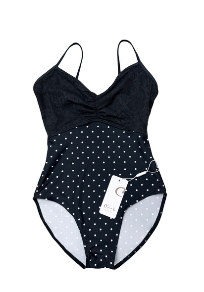 LACE OVERLAY POLKA DOTS CAMI