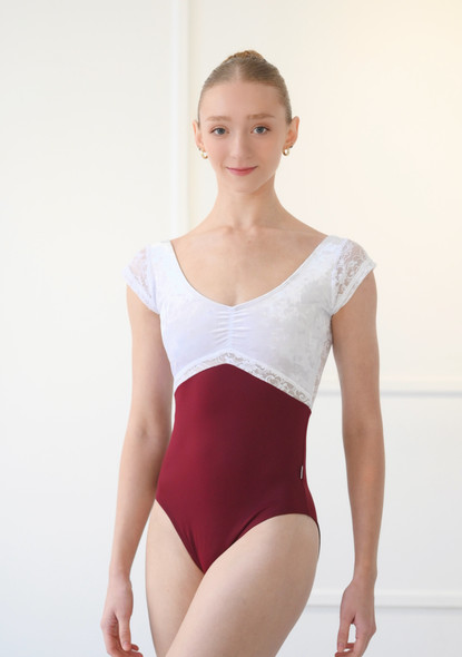 WHITE CRUSHED VELVET TOP LEO