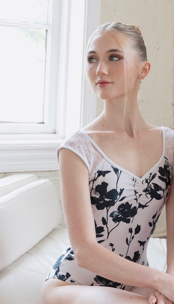 FLORAL PRINT / LACE CAP LEO