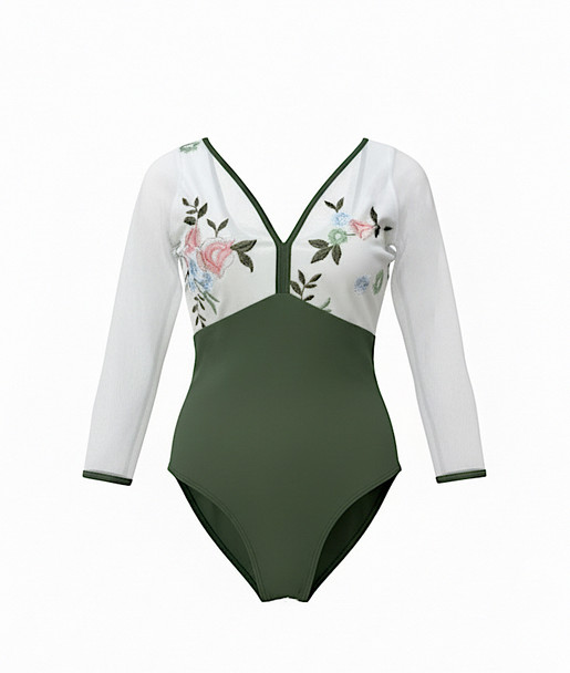 WHITE EMBROIDERY LEO 