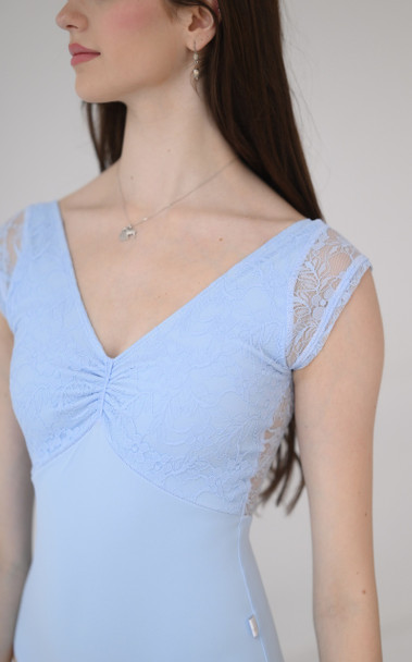 SKYBLUE LACE OVER CAP LEO