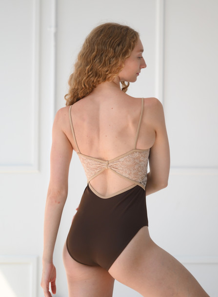 NUDE LACE INSERT BACK CAMI