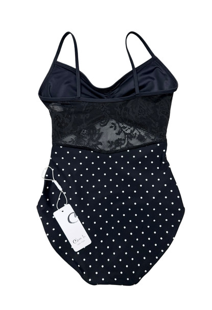 LACE OVERLAY POLKA DOTS CAMI