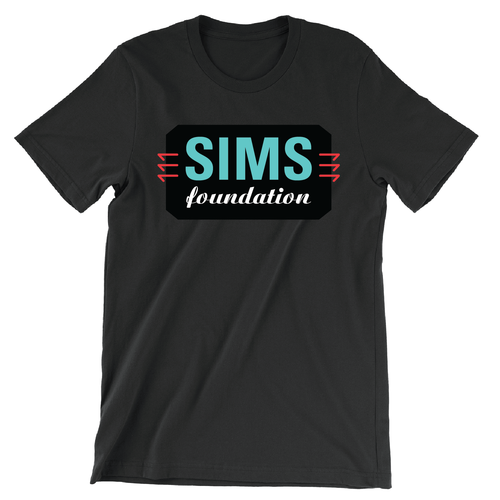 SIMS Logo - Color (Unisex Black Tee)