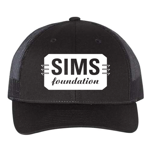 SIMS Logo (Black Mesh Trucker Cap)