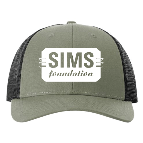 SIMS Logo (Loden Green Mesh Trucker Cap)