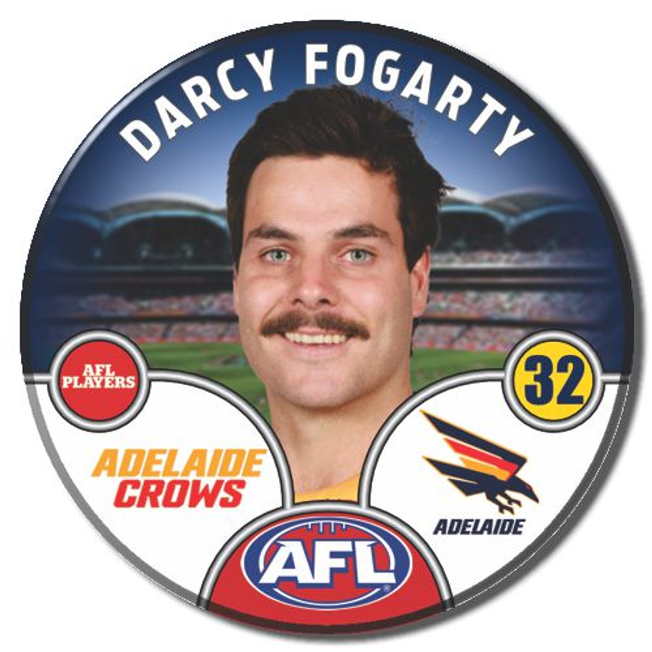 ADELAIDE CROWS お皿❤ Adelaide 2025 Player Badge | Sporting Souvenirs