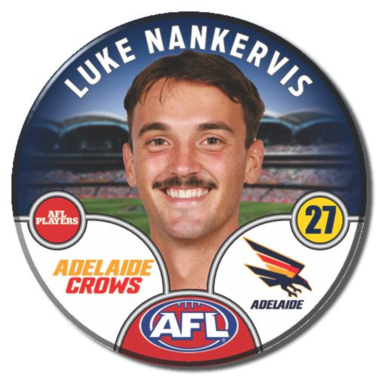 ADELAIDE CROWS お皿❤ Adelaide 2025 Player Badge | Sporting Souvenirs