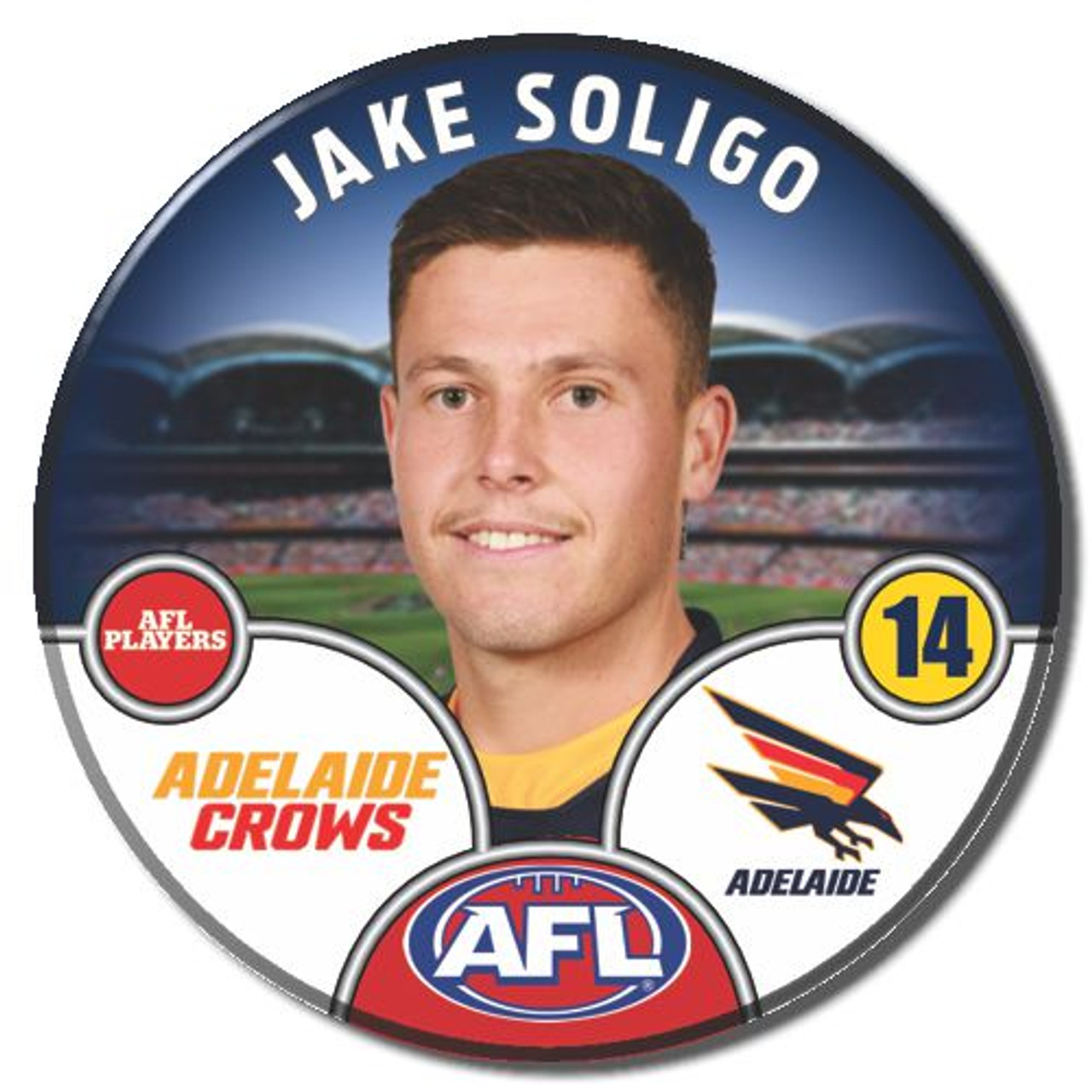 ADELAIDE CROWS お皿❤ Adelaide 2025 Player Badge | Sporting Souvenirs