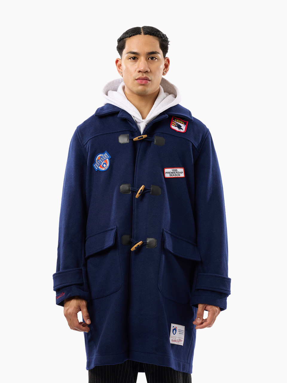 Adelaide Crows Mitchell & Ness Duffle Coat - CROWS SHOP