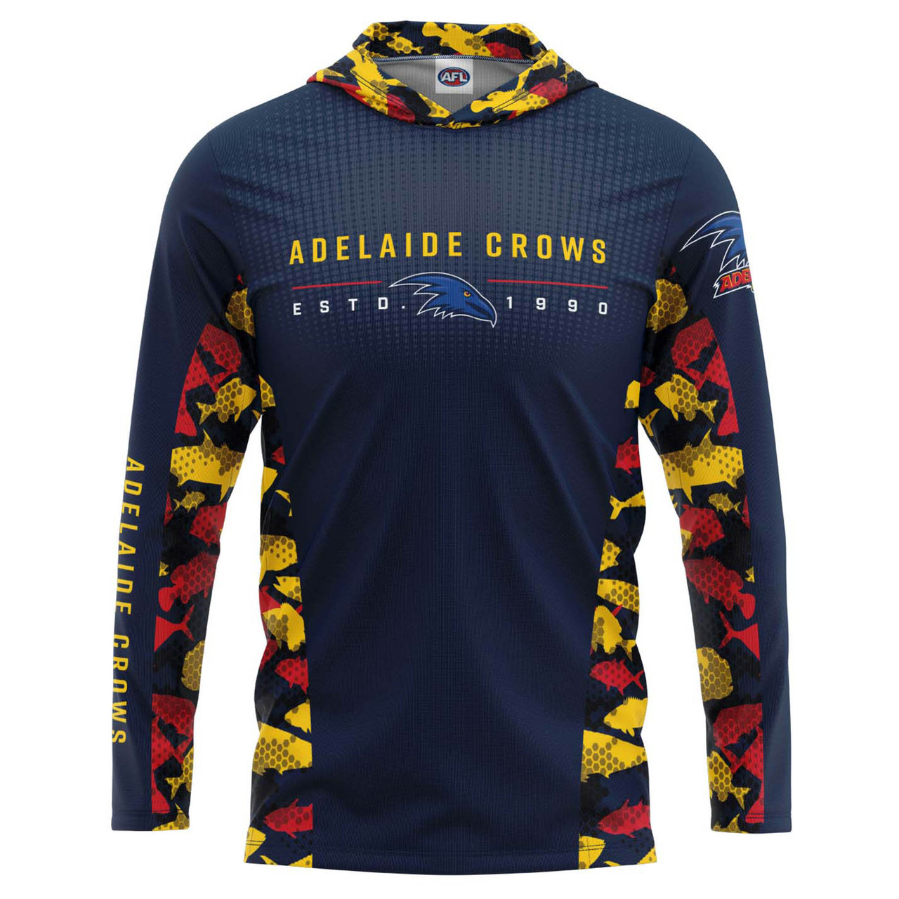 Adelaide Crows Reef Runner Hooded Youth Fishing Shirt (NO RETURN OR  EXCHANGE) - CROWmania